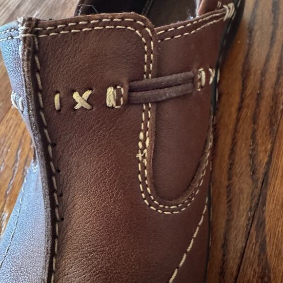 Clarks Bendables Loafers Womens Shoes Size 8 Brown Leather Comfort Stretch 35063 - Picture 14 of 16
